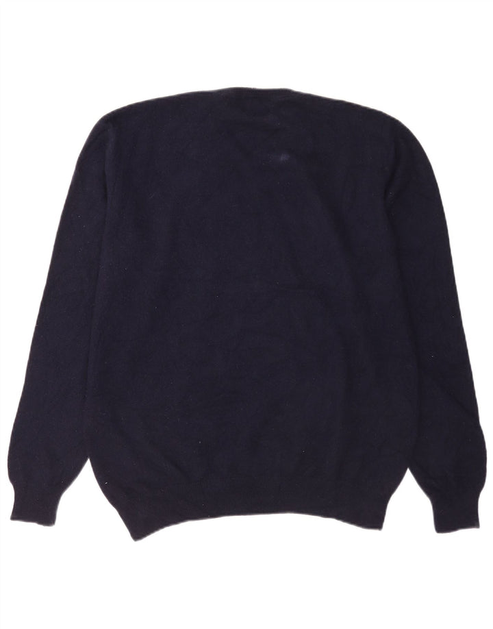 Marks & Spencer Herre V-hals sweater Stor marineblå kashmir