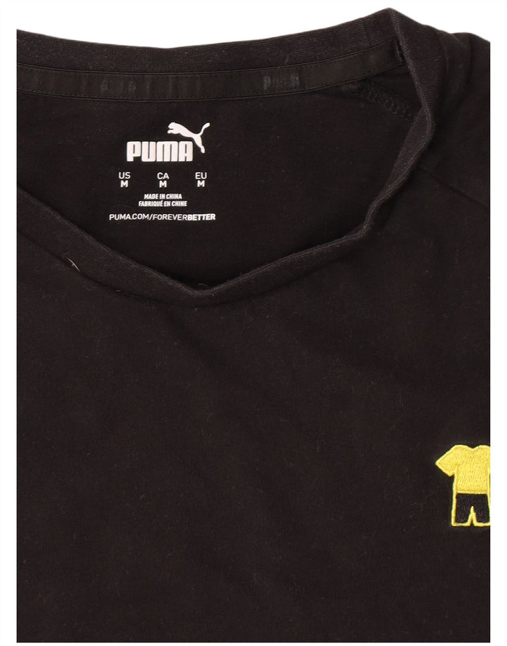 T-shirt Puma da uomo media media nera