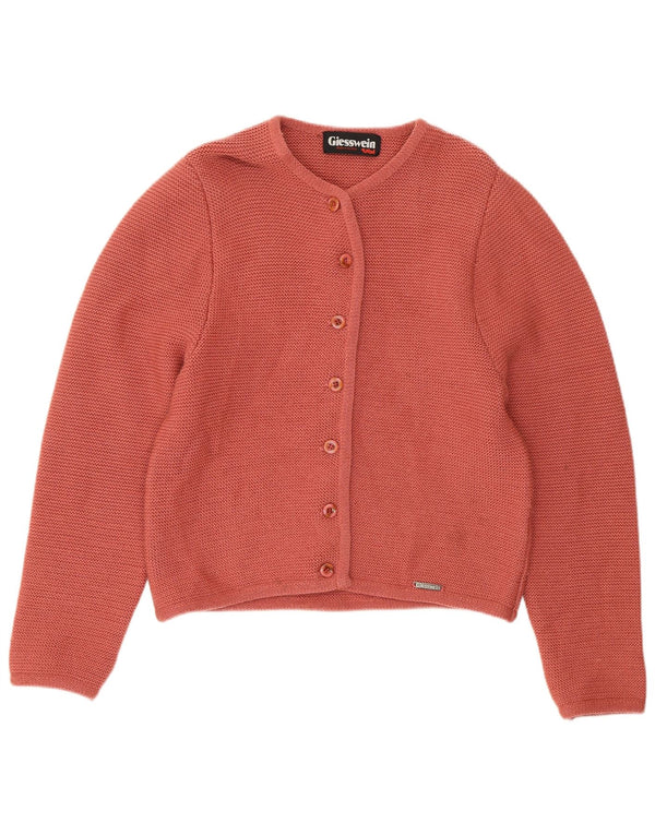 Giesswein Cardigan Femme Pull UK 18 XL Rose Laine Vierge