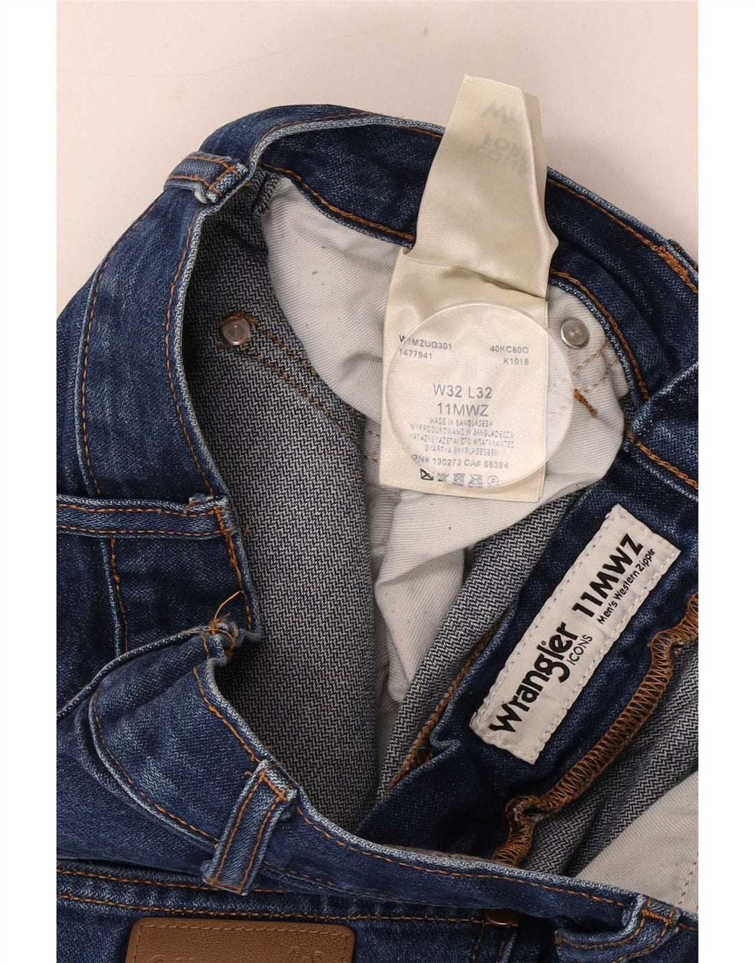 Wrangler Jean droit homme W32 L32 bleu coton