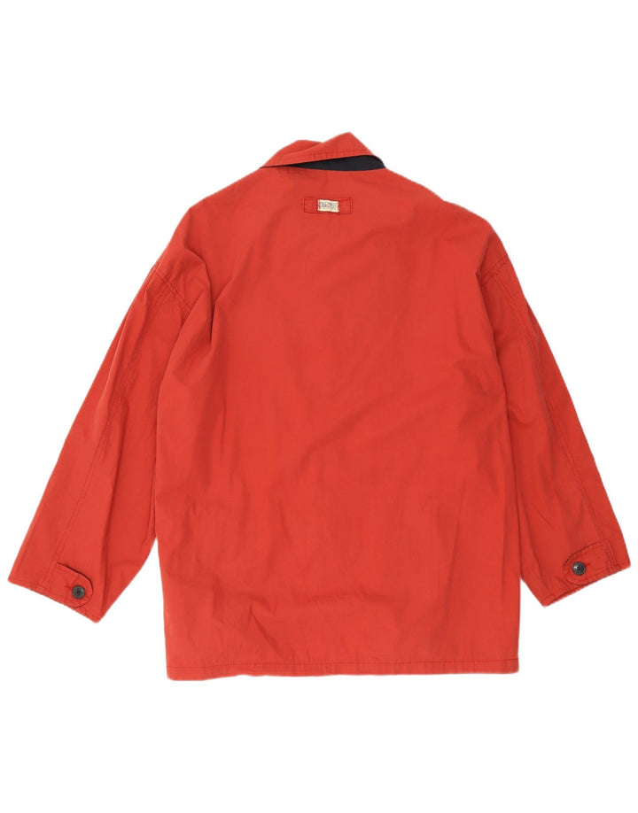 Vintage Herre Windbreaker Jacket UK 40 Large Red Bomuld
