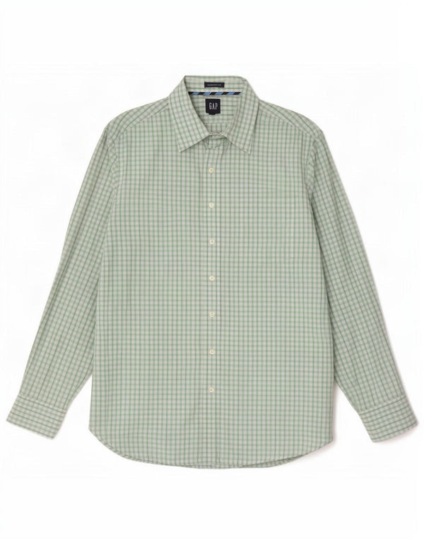 Ανδρικό πουκάμισο Gap Classic Fit Μέγεθος 17 1/2 XL Πράσινο βαμβακερό Gingham