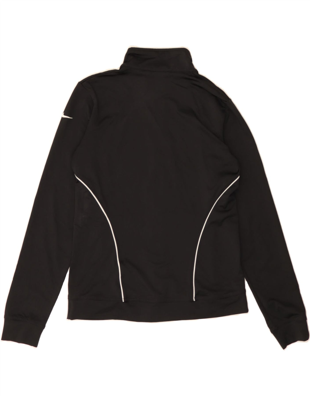NIKE Womens Tracksuit Top Jacket US 8/10 Medium Black Polyester Vintage Nike and Second-Hand Nike from Messina Hembry 
