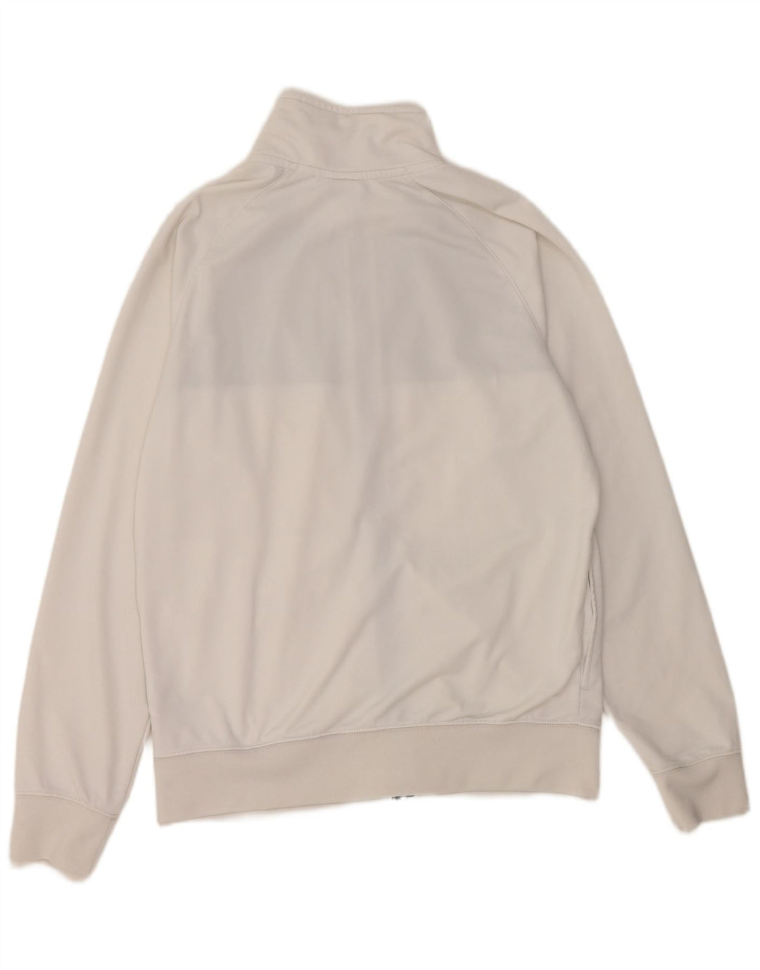 NIKE Herren-Trainingsanzugoberteil mit Grafik, mittelweißes Farbblock-Polyester