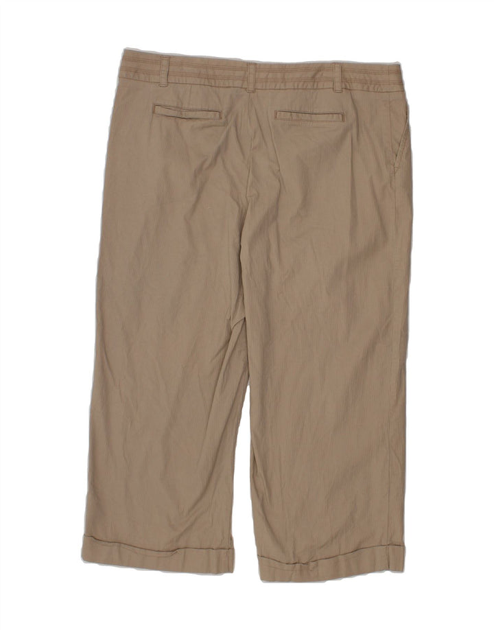 MOSSIMO Womens Straight Cropped Trousers US 16 2XL W38 L24 Beige Cotton Vintage Mossimo and Second-Hand Mossimo from Messina Hembry 