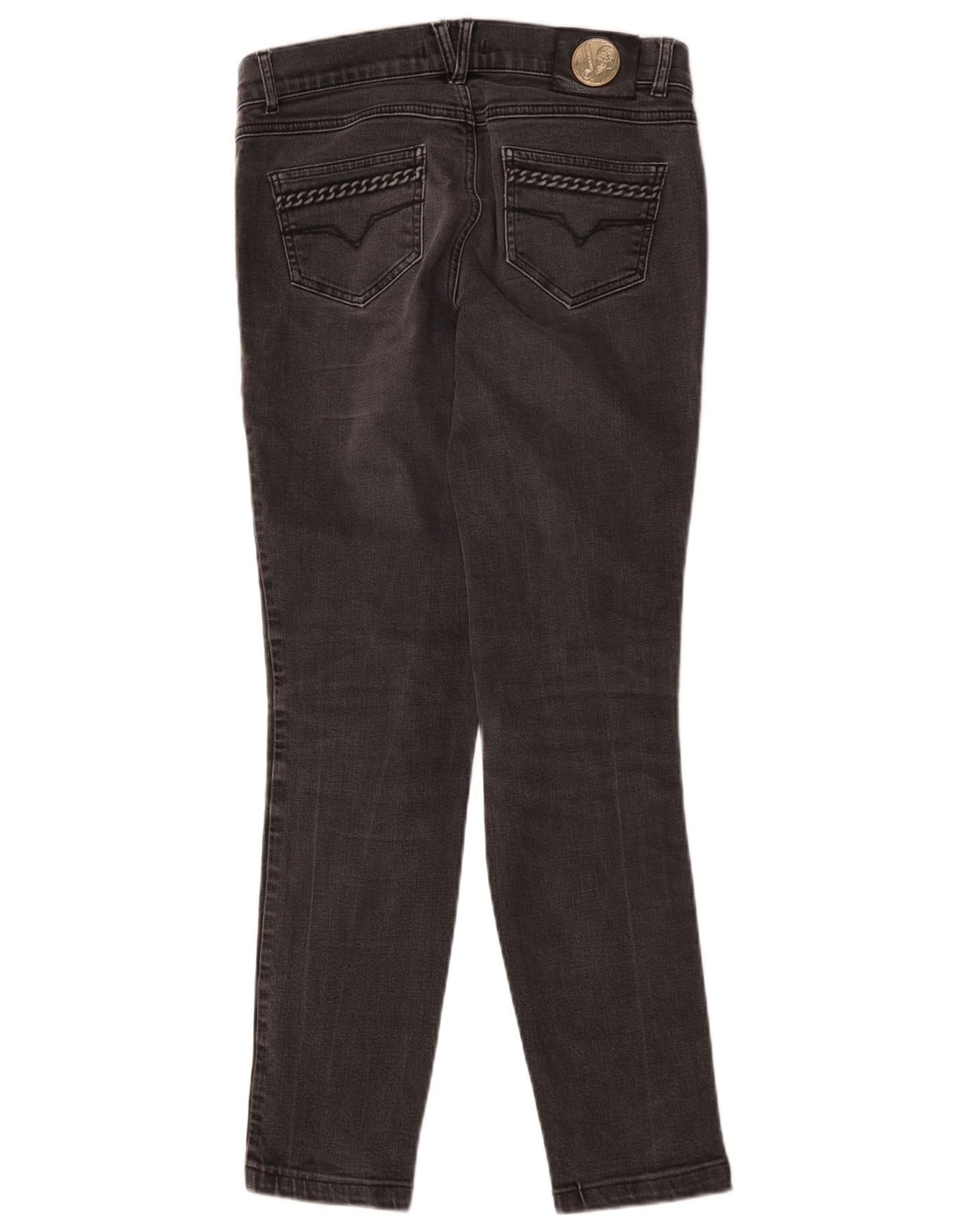 Damskie jeansy Versace IT 42 Medium W30 L29 Szara bawełna