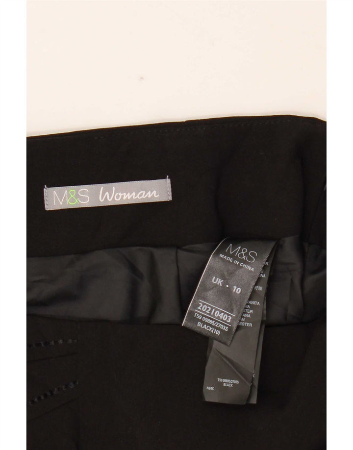 Marks & Spencer Trompetnederdel til kvinder UK 10 Small W29 Black Polyester