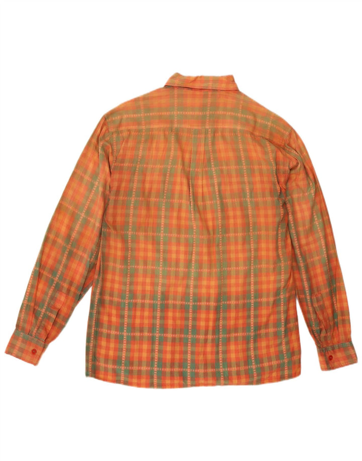 Vintage herreskjorte lille orange ternet