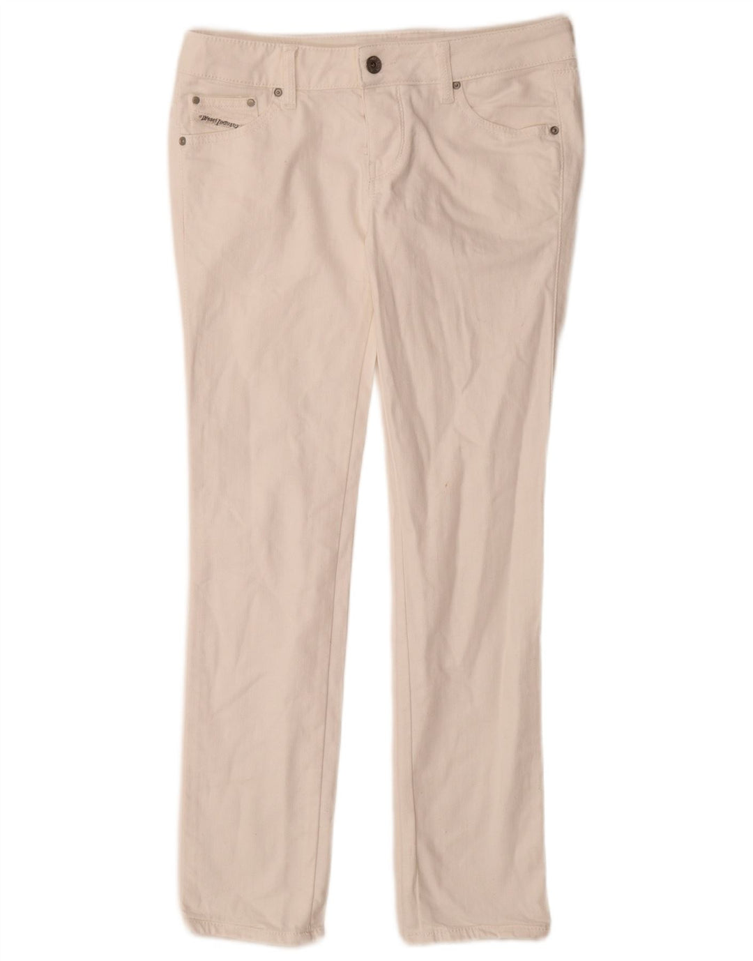 Diesel Womens Cuddy Slim Jeans W28 L29 White Cotton