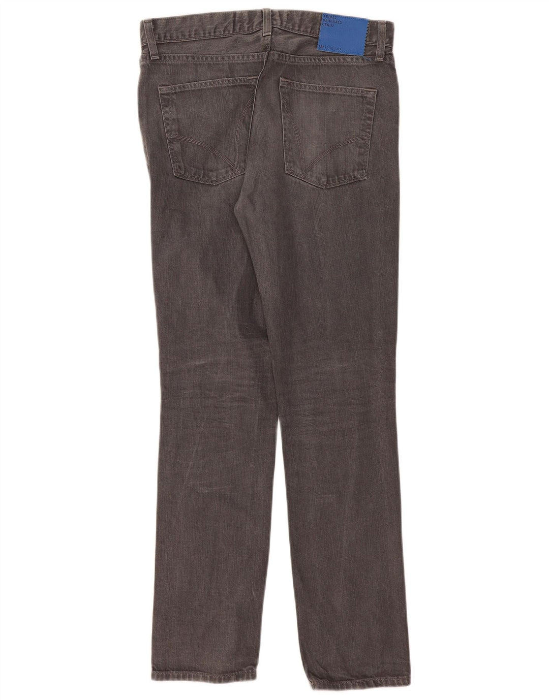 Jeans slim da uomo Adidas W34 L34 cotone grigio