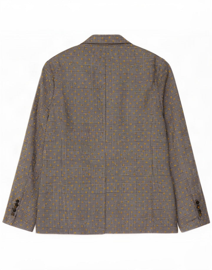 Veste blazer croisée Boden pour femme UK 46 Large pied-de-poule gris