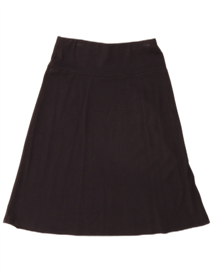 Marks & Spencer Womens A-Line Skirt UK 8 Small W26 Black Viscose