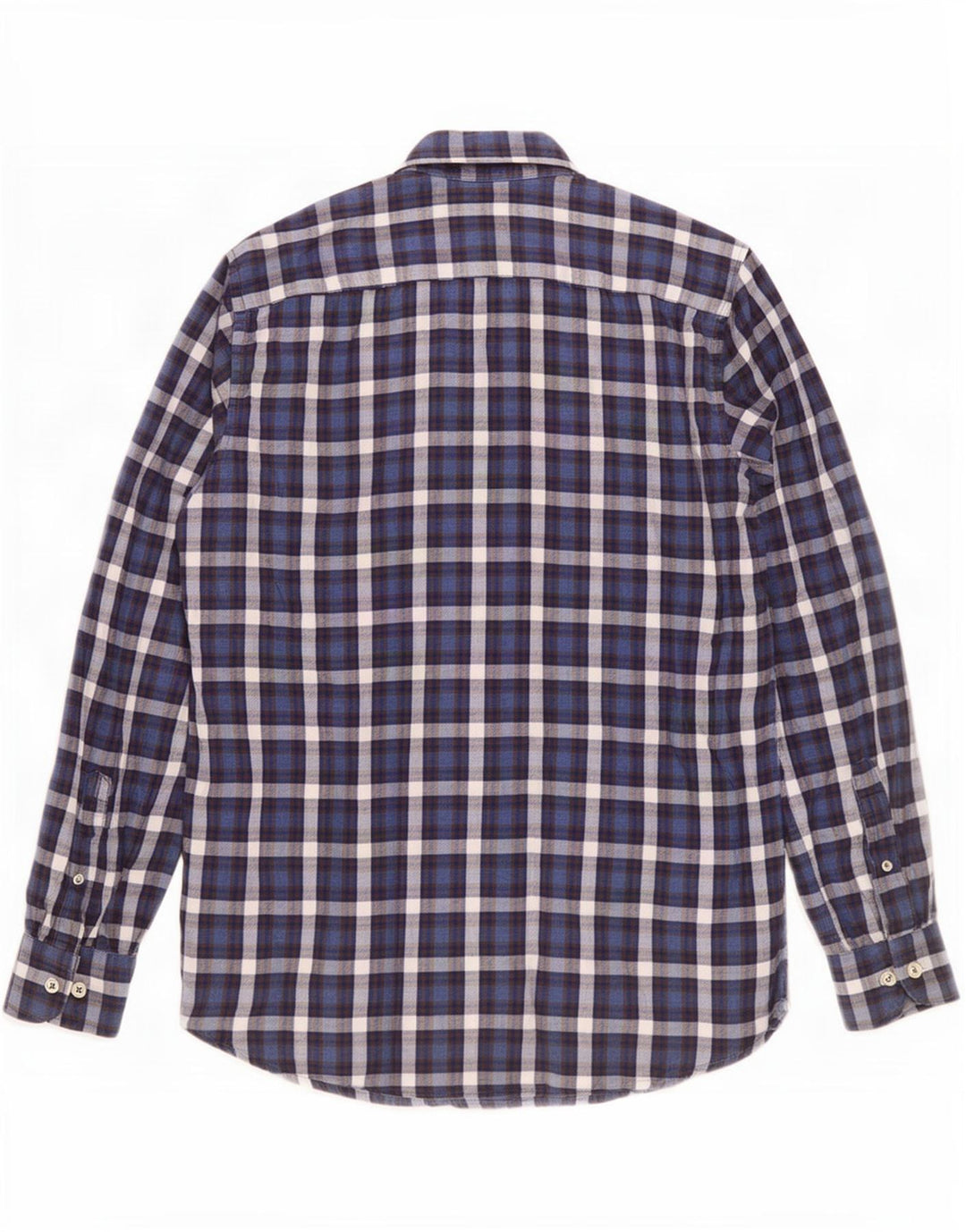 Carrera Herre Regular Fit Flanelskjorte Medium Navyblå Ternet bomuld