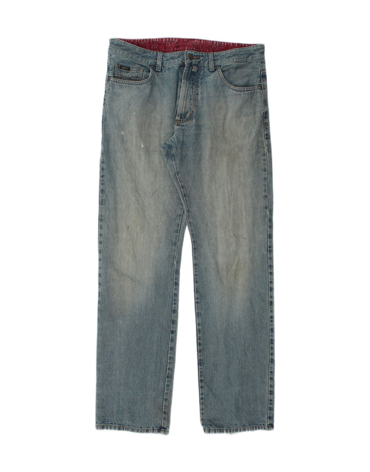 Gant Mens Straight Jeans W34 L34 Blue Cotton