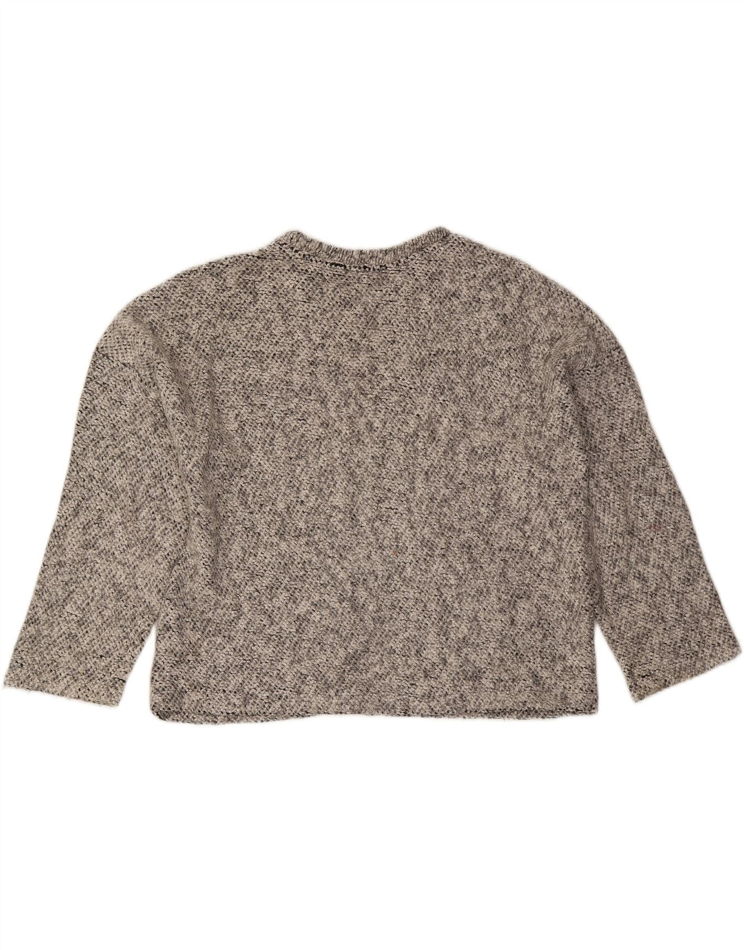 ZARA Womens Oversized Crew Neck Jumper Sweater UK 14 Medium Grey