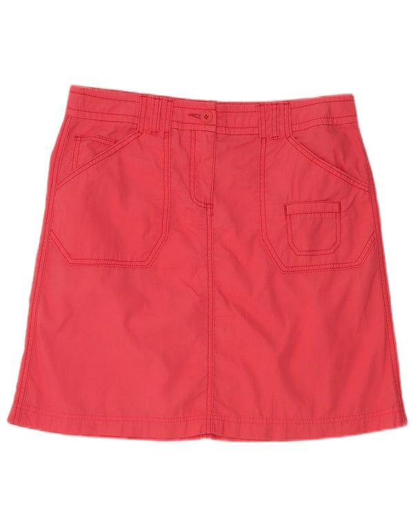 Marks & Spencer Womens Cargo Skirt UK 12 Medium W32  Pink Cotton