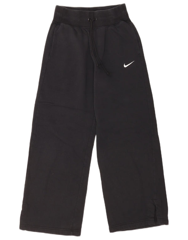 Женские широкие спортивные брюки Nike UK 8, маленькие черные хлопковые брюки