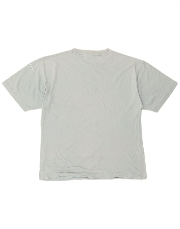 REEBOK Mens Graphic T-Shirt Top Small Blue Cotton