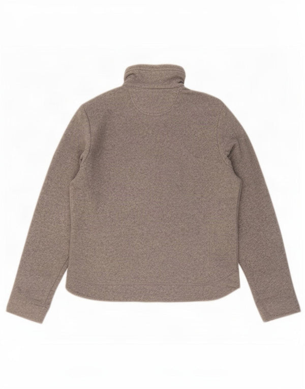 Champion Womens Zip Neck Fleece Jumper UK 18 XL Grey Polyester