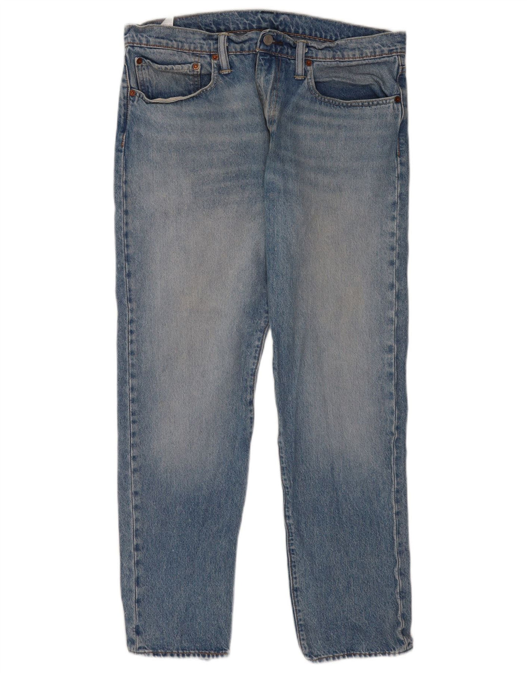 Levi's Herre 502 tilspidsede jeans W34 L32 blå bomuld
