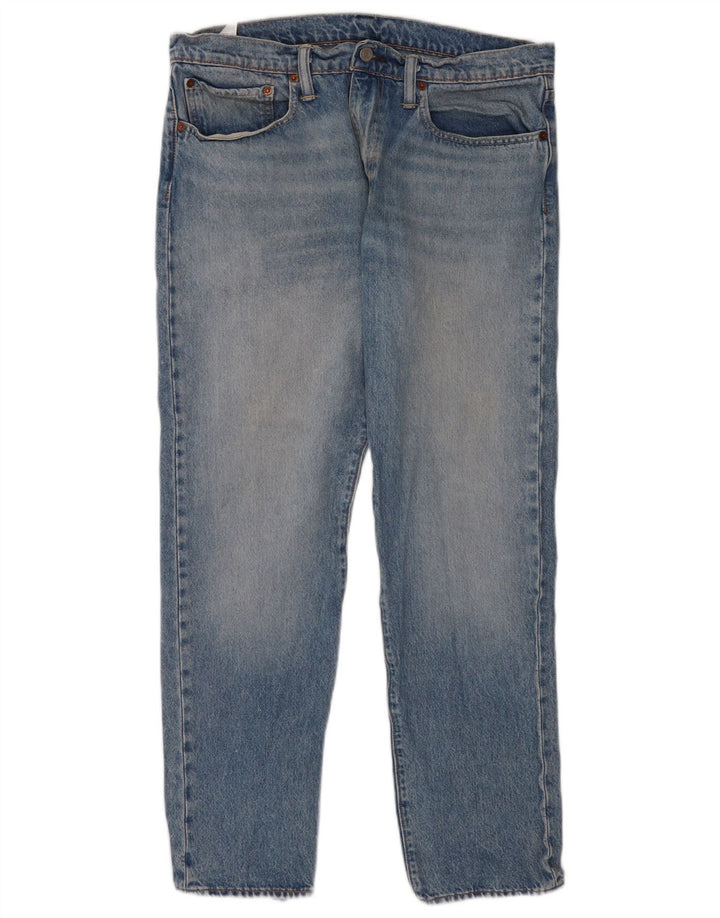 Levi's Herre 502 tilspidsede jeans W34 L32 blå bomuld