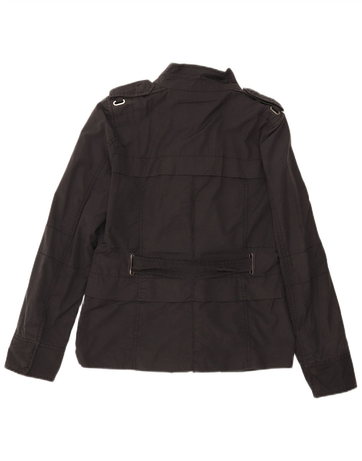 Zara Damen Militärjacke UK 12 Medium Schwarz