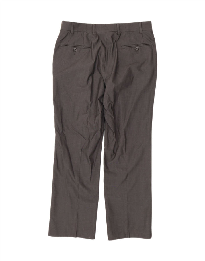 TED BAKER Mens Straight Suit Trousers W34 L29  Grey