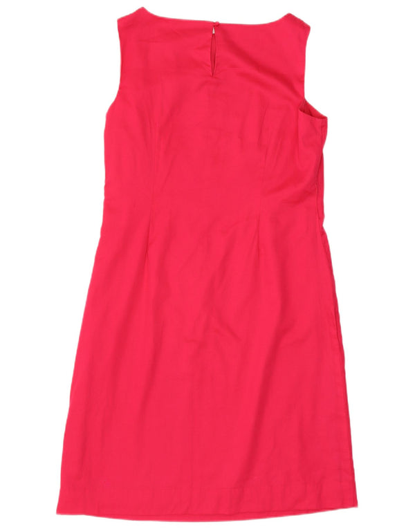 MONSOON Womens Sleeveless A-Line Dress UK 16 Large  Pink Cotton