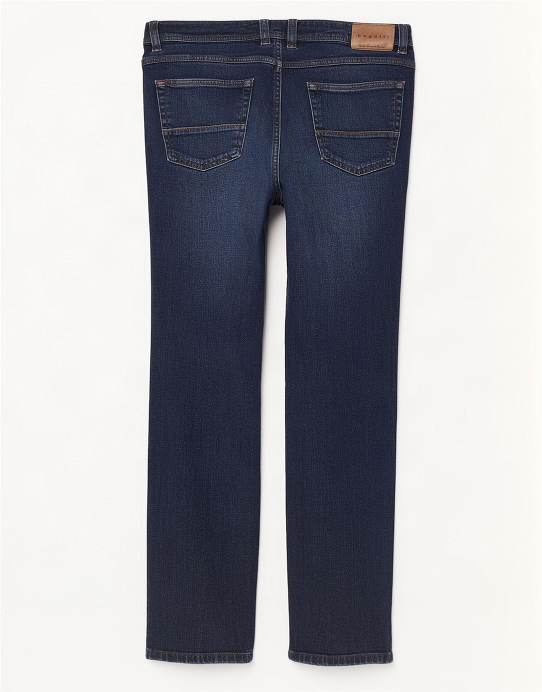 Bugatti Mens Nevada Straight Jeans W36 L32 Navy Blue Cotton