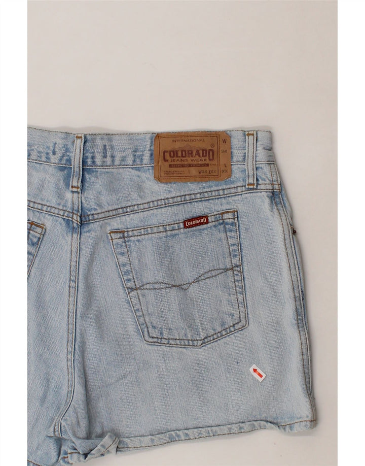 HIGH COLORADO Womens Denim Shorts W34 Large  Blue Cotton Vintage High Colorado and Second-Hand High Colorado from Messina Hembry 