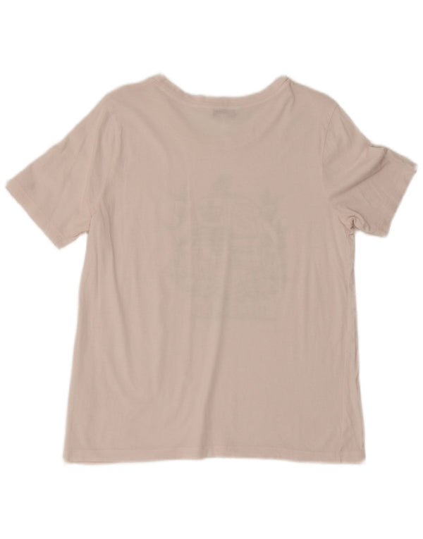 Γυναικείο γραφικό μπλουζάκι Tommy Hilfiger Top UK 16 Large Pink