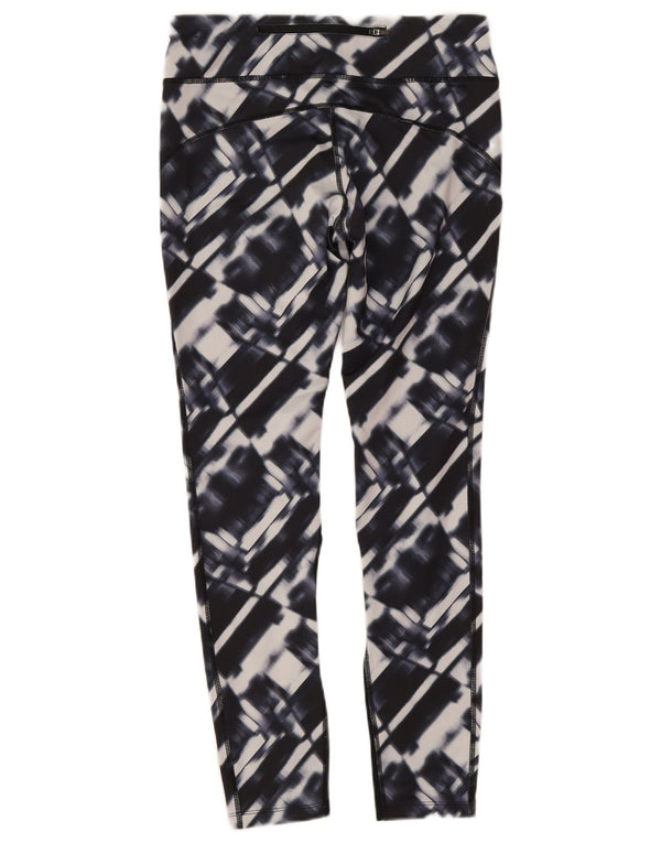 Nike Legging Dri Fit pour femme UK 12 Polyester géométrique bleu marine moyen