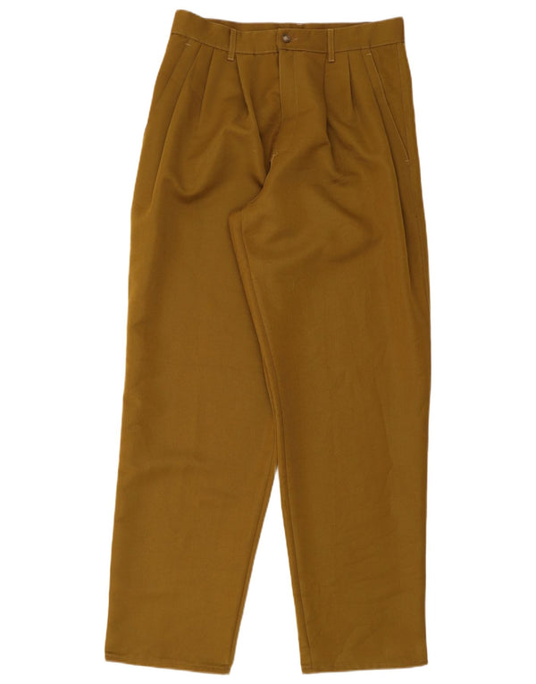 Pantaloni cargo vintage da uomo a vita alta IT 50 Large W31 L32 Poliestere marrone