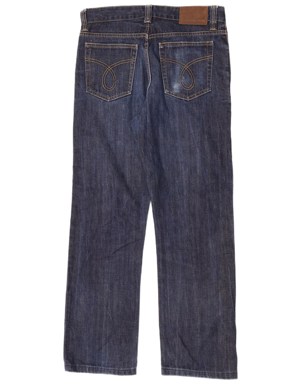 Blugi drepti pentru femei Calvin Klein W33 L31 bleumarin