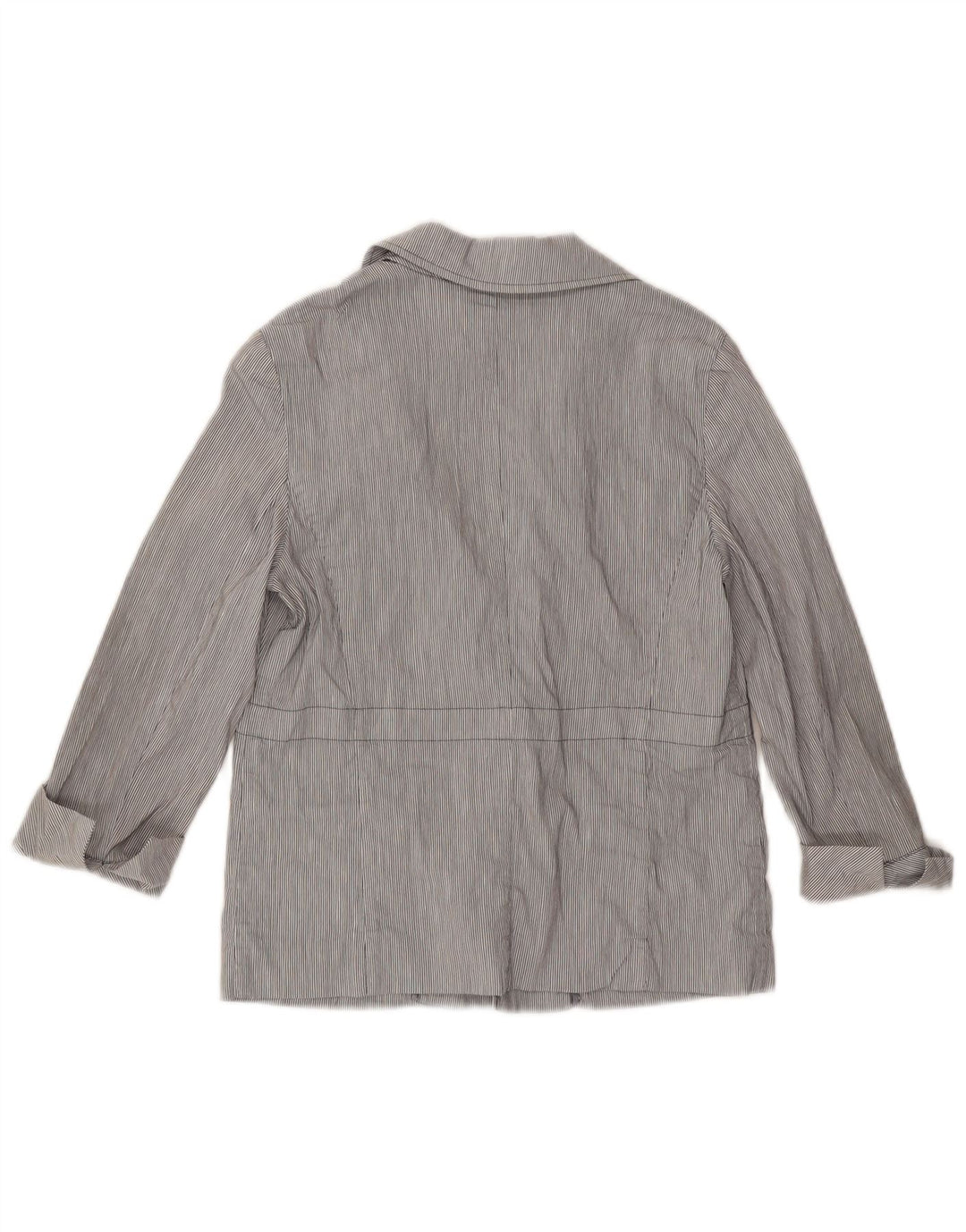 Max & Co. Veste blazer à manches 3/4 pour femme UK 8 Petites rayures bleues