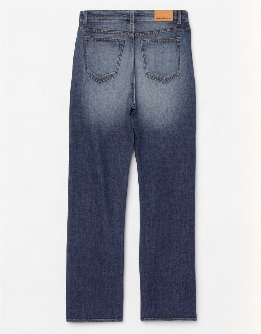 Calvin Klein Herren Straight Jeans W33 L34 Blaue Baumwolle