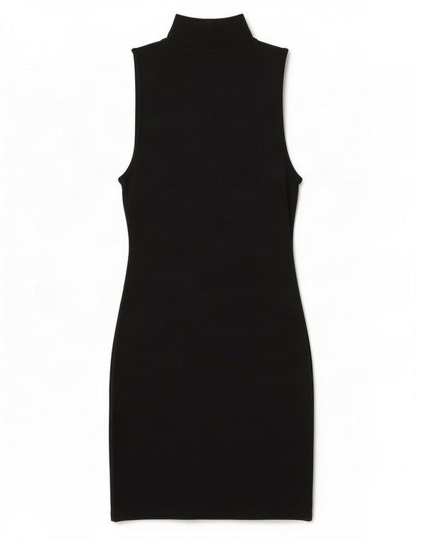 Abito aderente senza maniche da donna Zara UK 12 medio nero