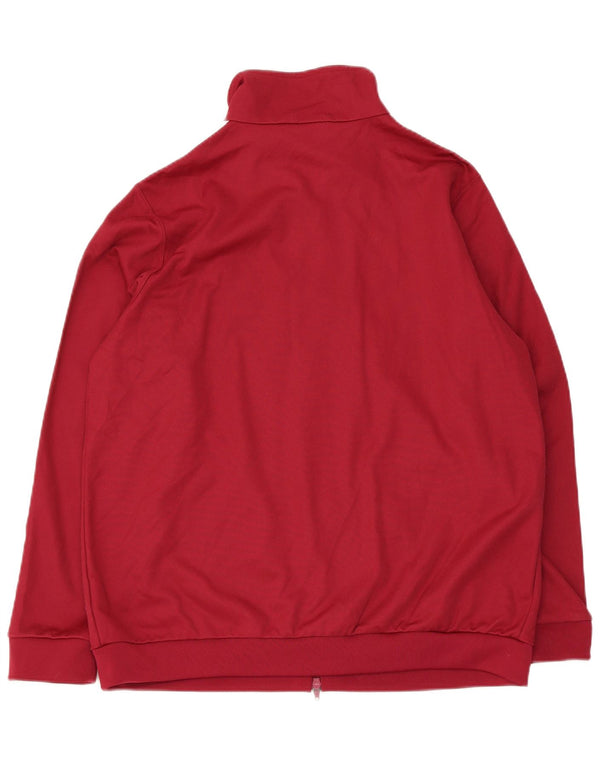 Giacca da tuta da donna Adidas UK 20 2XL cotone bordeaux