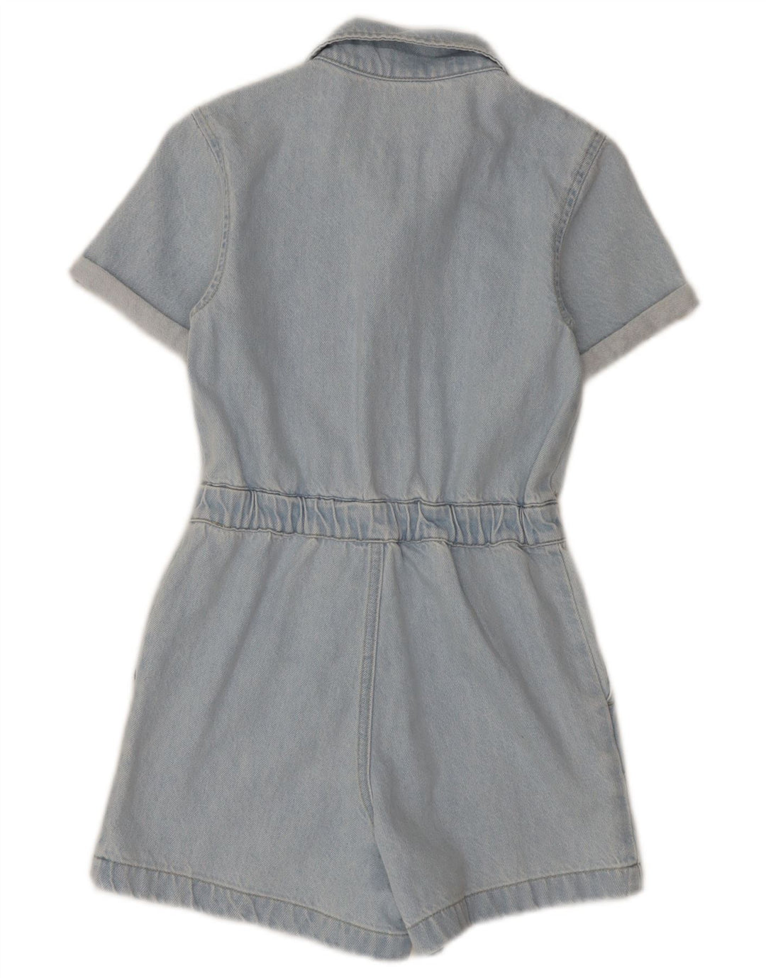 Gap Girls Denim Playsuit 9-10 Years Large Blue Cotton