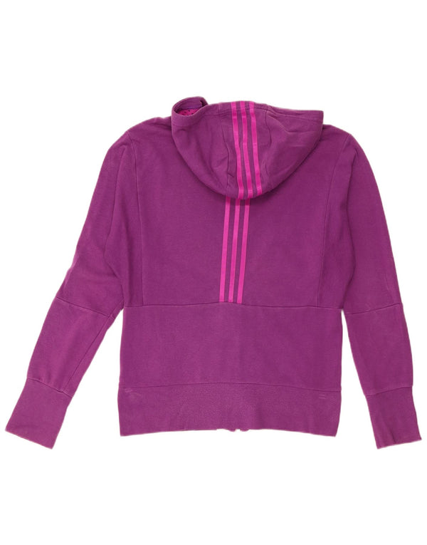 Adidas Pull à capuche zippé fille 14-15 ans Violet Coton
