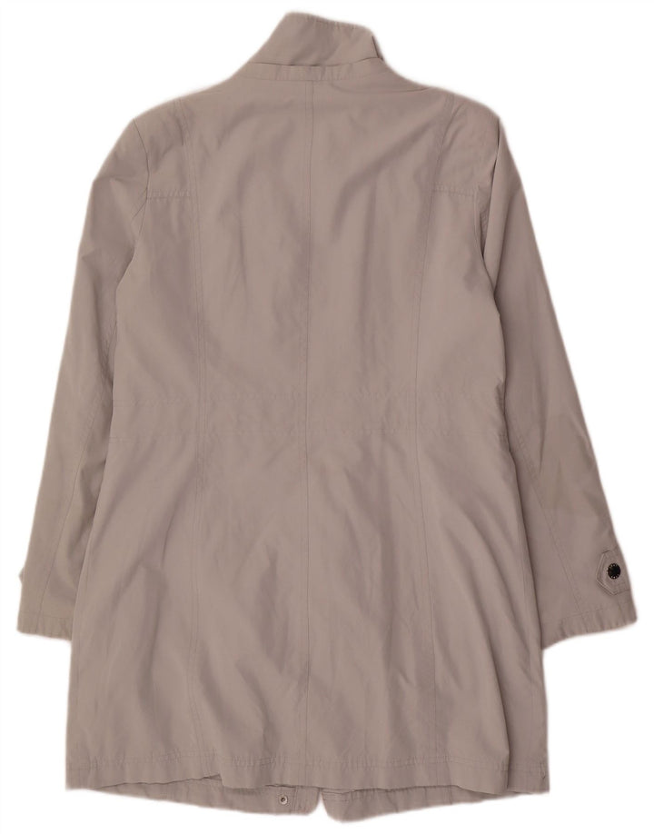 Dkny Damen Trenchcoat UK 14 Mittelgraues Polyester