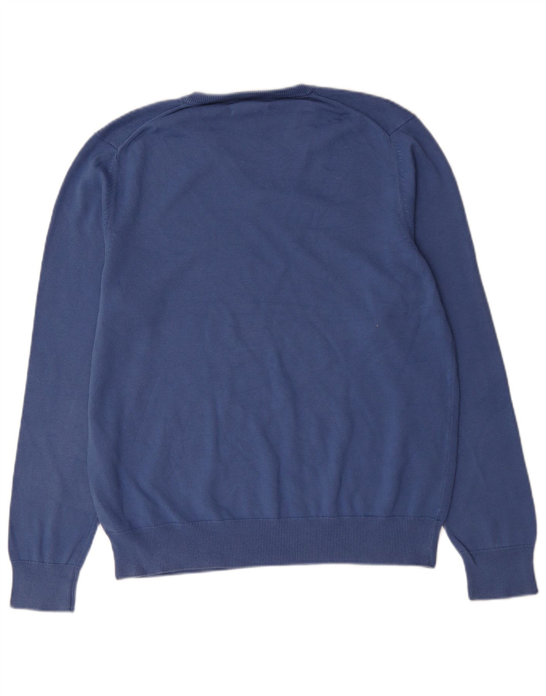 Marks & Spencer Herre V-hals sweater Stor blå bomuld