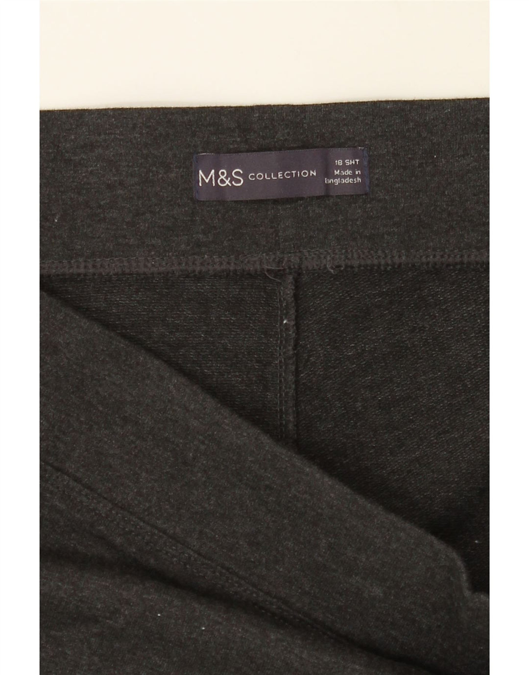 MARKS & SPENCER Womens Leggings US 18 2XL  Grey Cotton Vintage Marks & Spencer and Second-Hand Marks & Spencer from Messina Hembry 