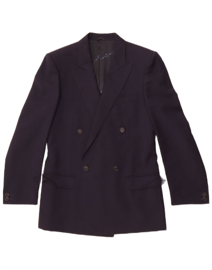 Pierre Cardin Mens Double Breasted Blazer Jacket UK 36 Small Navy Blue