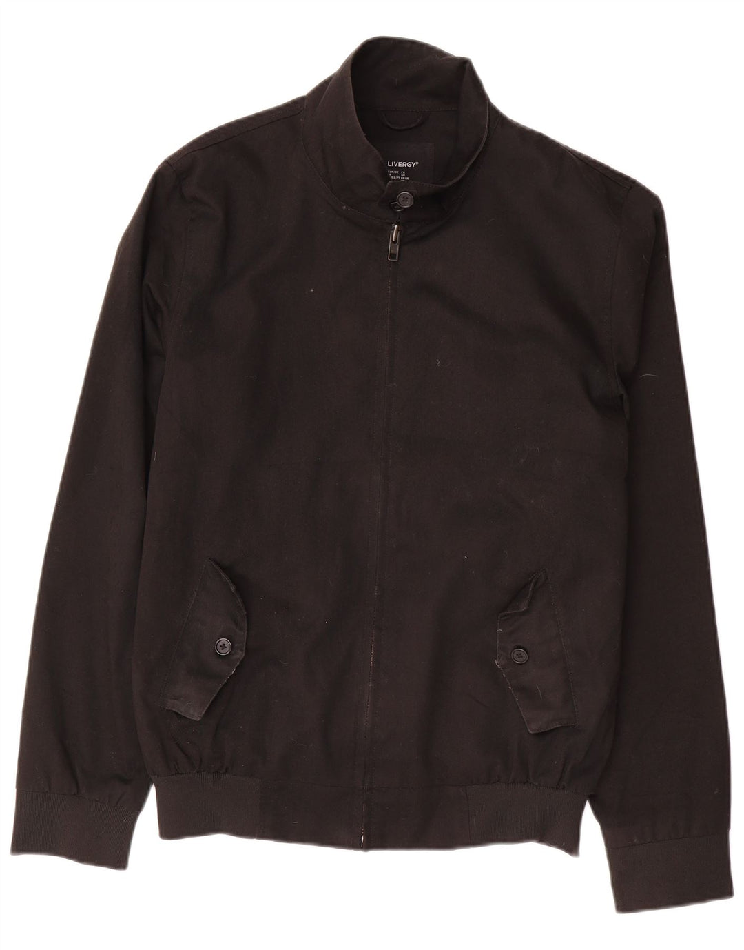 Livergy Mens Bomber Jacket EU 38 Medium Black Polyester