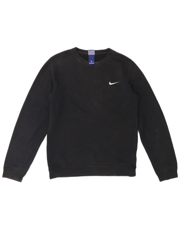 Nike Mens Sweatshirt Jumper Small Black Cotton