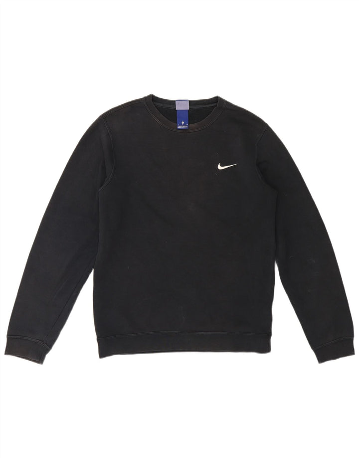 Nike Mens Sweatshirt Jumper Small Black Cotton