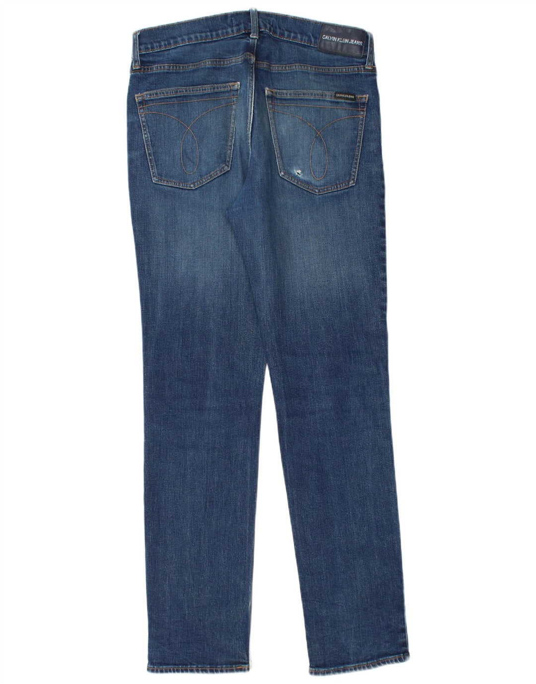 Jeans slim da uomo Calvin Klein W32 L34 cotone blu
