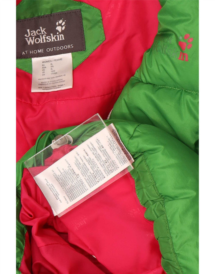 Damska ocieplana kurtka Jack Wolfskin UK 18/20 XL Zielony poliester