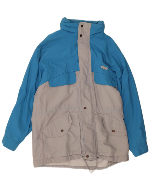 San Felice Abrigo cortavientos con capucha para hombre UK 40 Large Blue Colourblock